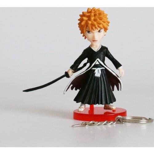 Hot Bleach Kurosaki Ichigo Classic Comic Anime Pendant Key Chain Figure Model Toys