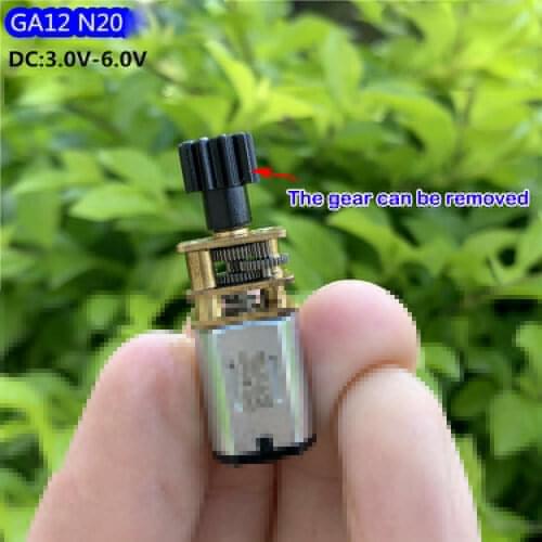 GA12-N20 DC Geared Motor DC 3V 5V 6V 70RPM Micro Mini N20 Gear Motor Gearbox D-Shaft Precision Gearbox DIY Electronic Door Lock