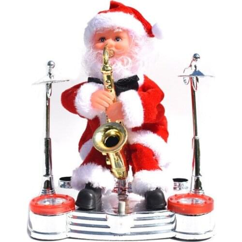 Christmas Decorations For Home Santa Claus Dancing Singing Doll as Plush Music Toy For Kids Gift New Year 2020 Gifts Cute