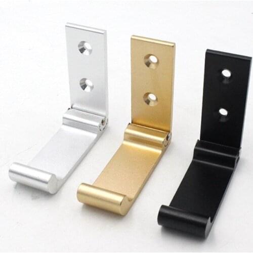 Aluminum alloy round head folding clothes hook invisible punching-free row hook single clothes hook wall clothes hook