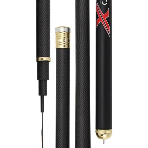 3.6m-7.2m Taiwan Fishing Rod Vara De Pesca 46T Carbon Hand Pole 19 Tone Fishing Canne Super Light Telescopic Peche En Mer