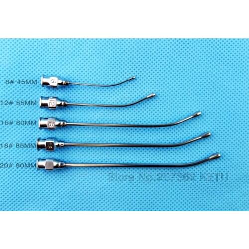 5PCS Hand Feeding Rearing Gavage Crop Needle Curved Medication Tube Cage Birds Mice Various Sizes