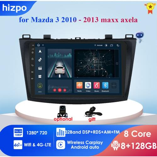 4G WIFI 9'' Android 10 Car radio GPS Navigation for Mazda3 Mazda 3 2004-2013 Multimedia DVR SWC FM CAM-IN BT USB DAB DTV OBD PC