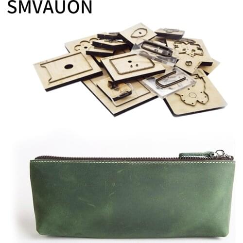 Wooden Die Cutting Zipper Large Capacity Wallet Card Bag Dies Fille Scrapbooking Suitable For Die-cutting Machines