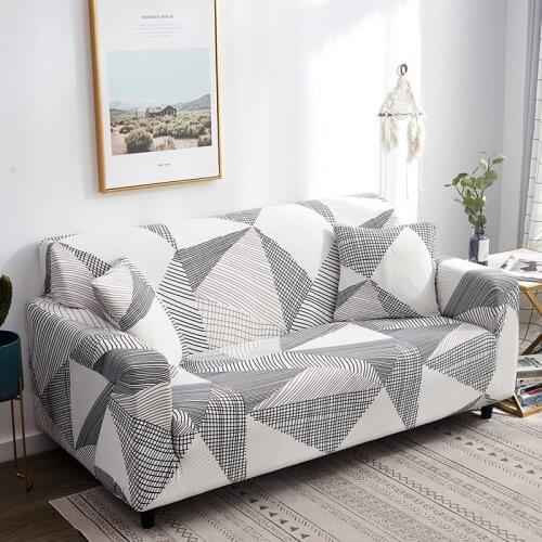 Geometric Elastic Sofa Covers for Living Room Modern Sectional Corner Sofa Cover Slipcovers Couch Cover Chair Protector