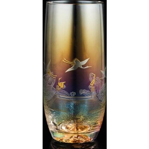 Exquisite dream color artistic glass beer mug Fashion color milk cup tea cups