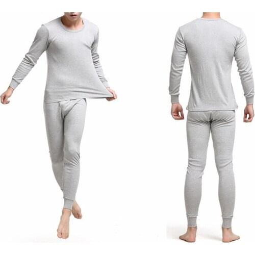 Quality Thin Velvet But Warm Underwear Suits O Collar Design Stealth Clothing Mens Seamless Winter Underwear For Male