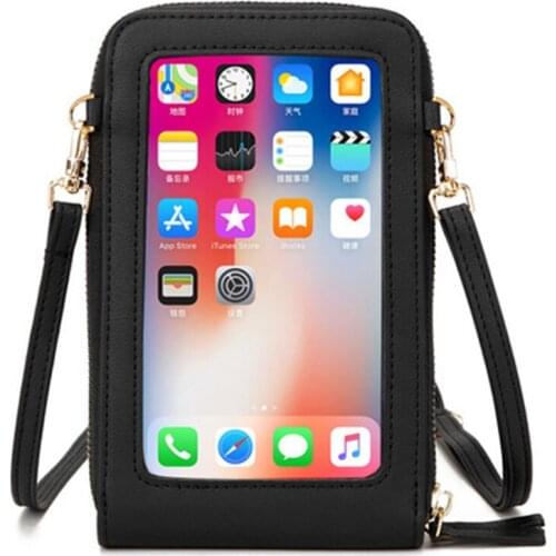 Mini Crossbody Shoulder Bags Women Multi-functional Cell Touchable Phone Pocket Card Purse Ladies Small Bag Female Messenger Bag