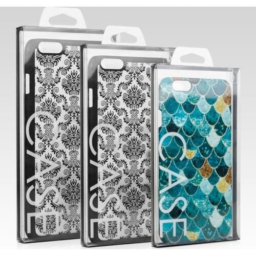 Fashion Blister PVC Plastic Clear Retail Packaging Custom Logo Packing Box For iPhone 6 4.7 Mobile Phone Case 600pcs KJ-699