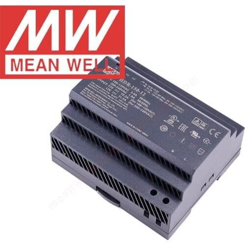 Original Mean Well HDR-150 series 12v 15v 24v 48v meanwell single output 150w Ultra Slim Step Shape DIN RAIL Power Supply