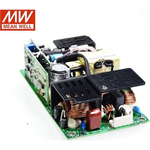 MEAN WELL EPP-300-24 300W 24V Industrial Open Frame Power Supply 110V/220VAC to 24V DC 12.5A green PCB power unit PSU with PFC