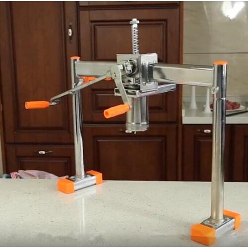 Stainless steel manual fresh noodle making maker machine including 7 different molds