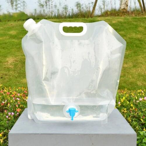 5L/10L Portable Outdoor Foldable Folding Collapsible Water Bags Camping Hiking Picnic BBQ Car Drinking Water Storage Container