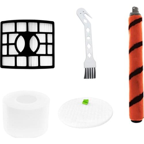 Roll Brush Foam & HEPA Filter Replacement For Shark APEX Duoclean AX950, AX951, AX952, AZ1000W, AZ1002 Vacuum Cleaner
