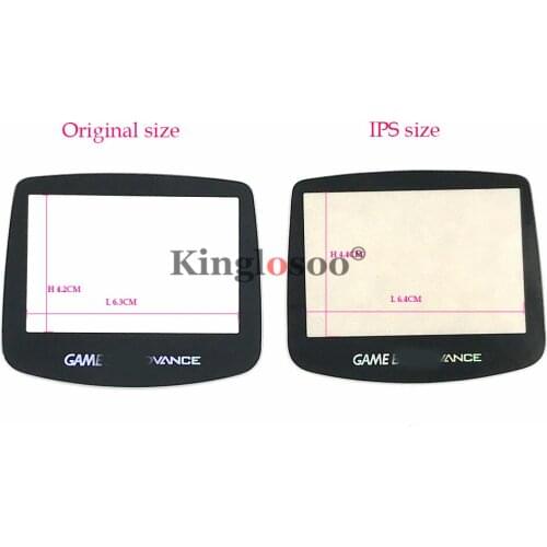 Customized IPS glass lens for Gameboy Advance screen lens cover for GBA LCD Screen Kits