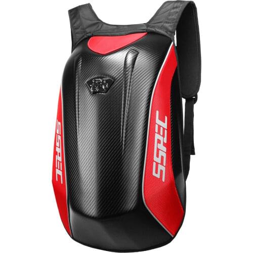 Motorcycle Helmet Backpack Motocross Riding Racing Storage Bag Carbon Fiber