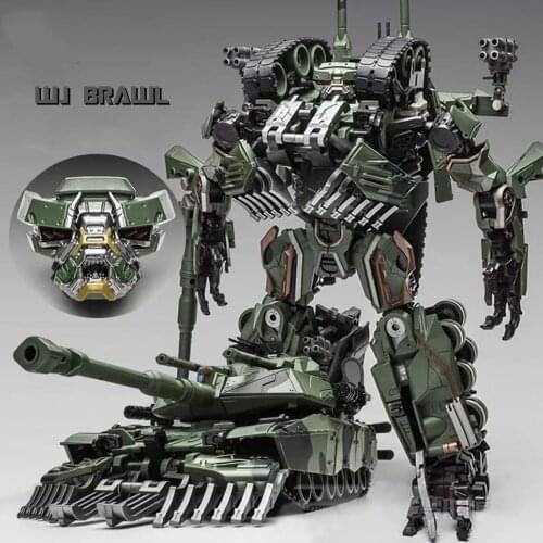 Transformation WJ W8096 M04 Brawl SS Leader Camouflage Tank M1A1 Mode Movie Series Alloy Part Weijiang Action Figure Robot Toys