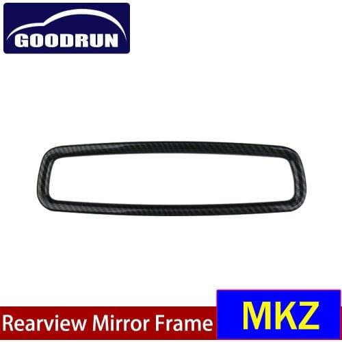 Inside Rearview Mirror Frame For Lincoln MKZ Auto Interior Styling Metal Cover Trim Sticker Accessories