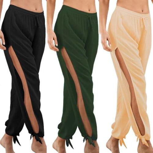 Womens Loose Low-Waist Wide-Leg Pants Casual Sports Pants