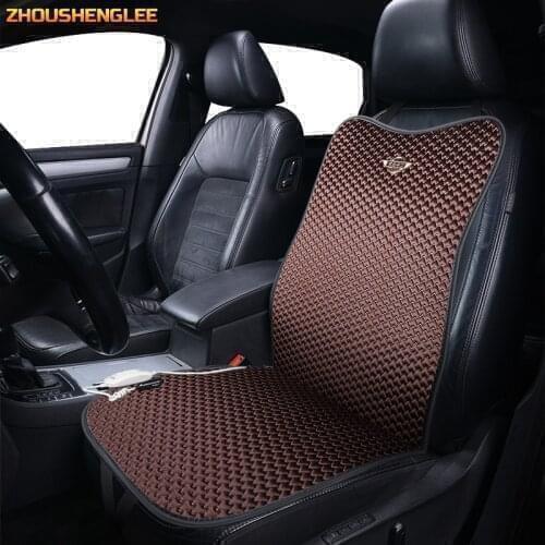 ZHOUSHENGLEE 12V Heated car seat cover for Peugeot 407 4008 307 206 5008 3008 607 2008 508 308 408 301 201 auto styling accessor