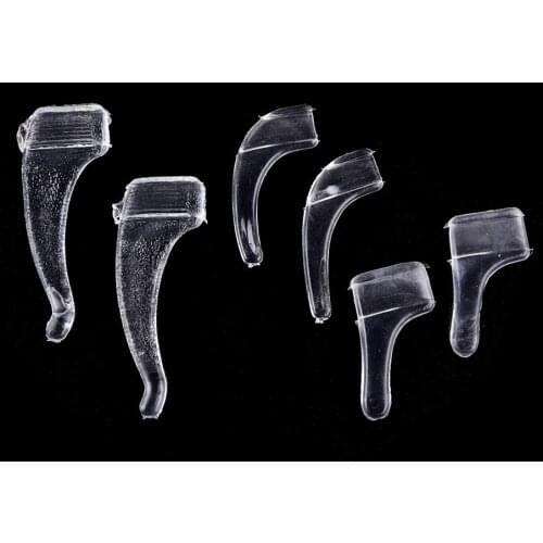 10 Pairs Glasses Ear Hooks Anti Slip Silicone Ear Hooks Temple Tip Holder Eye Glasses Soft Clear Transparent