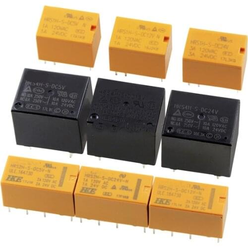 10pcs HRS1H HRS2H HRS4H-S-DC5V DC12V DC24V -C -N