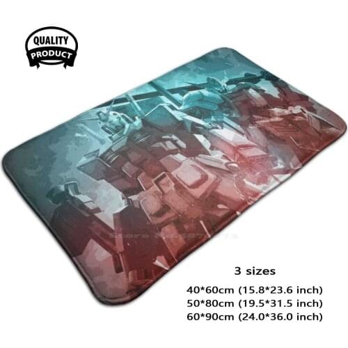 Am Ready To Fight 3D Household Goods Mat Rug Carpet Foot Pad Phone Suit Am Logo Japan Anime Japanese Manga Mecha Gunpla Wing