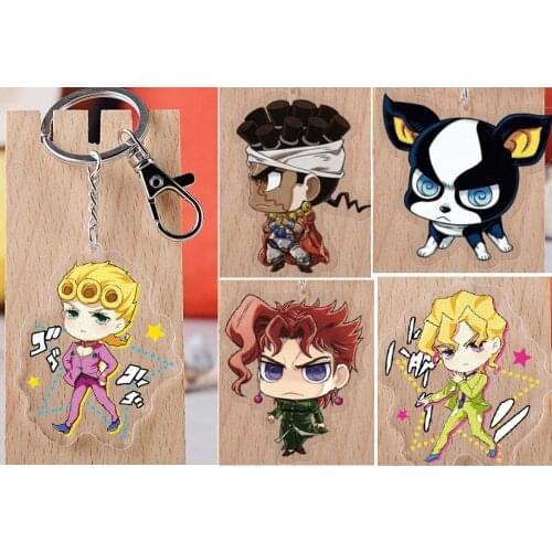 JOJOS BIZARRE ADVENTURE Japanese Anime keychain Acrylic strap/charms/Key ring