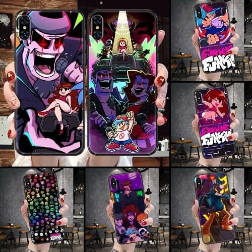 Friday Night Funkin Game Phone Case Cover Hull For iphone 5 5s se 2 6 6s 7 8 12 mini plus X XS XR 11 PRO MAX black soft