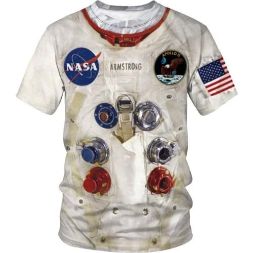 US Size 2021 Science Fiction Astronaut 3D Printed T shirt Boy Girl Kids Fashion Streetwear Men Women Children Cool Tee Tops