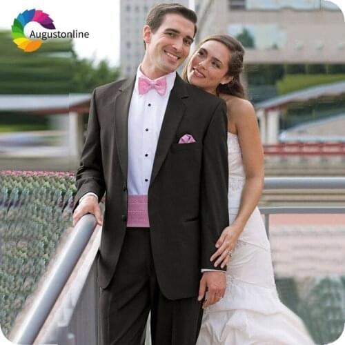 Italian Black Mens Classic Suits for Wedding Slim Fit Groom Tuxedo 2Piece Man Blazers Jacket Pants Costume Homme Homme Ternos