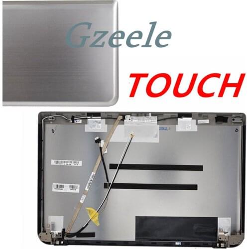 GZEELE New LCD Back Cover Lid For Toshiba Satellite P55t P55t-A P55T-A5202 LCD Back COVER Lid Hinges H000056090 Touch TOP CASE