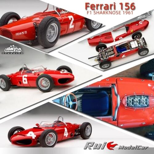 EXOTO 1:18 1961 Ferrari 156 2/4/6 Shark Racing Car Limited Edition Resin Metal Die Casting Model Racing Static Toys