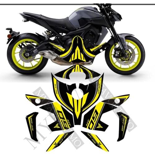 For Yamaha MT09 MT FZ 09 Stickers Tank Pad Protector Fairing Motorcycle Knee Decal Fender Windshield 2016 2017 2018 2019 2020