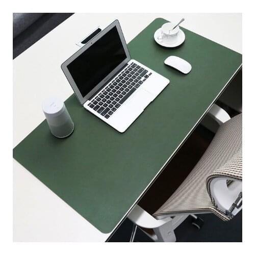 Desk Pad Portable Large Mouse Pad Waterproof PU Leather Suede Desk Mat Computer Laptop Mousepad Keyboard Anti-Slip Table Pad