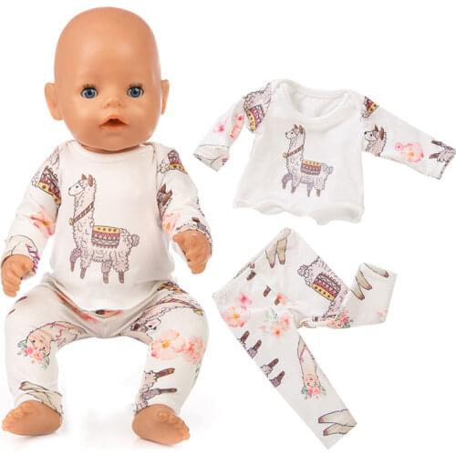 New Doll Clothes Born Baby Fit 18 inch 40-43cm Unicorn cactus dress Doll Accessories Clothes For Baby Festival Birthday Gift