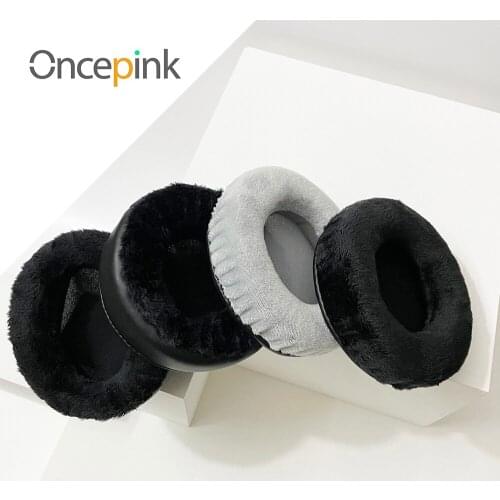 Oncepink Replacement EarPads For Tascam TH02 Headphone Thicken Velvet Ear Cover Earphones Accessories
