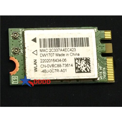 Original FOR Dell Inspiron 15-5555 5558 5557 3558 3559 WiFi Wireless Bluetooth Card Vrc88 0vrc88 CN-0VRC88 DW1707 fully tested