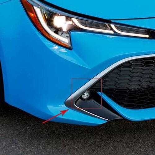 For Toyota Corolla Sport Hatchback 2019 Front Fog Light Lamp Frame Cover Trim