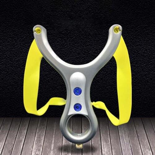 Stainless Steel Slingshot Hunting Catapult with Rubber Band Outdoor High-precision Shooting Sling Shot New