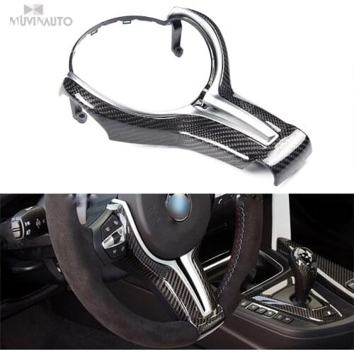Steering wheel For BMW M3 M4 X5M X6M F85 F86 M Series M5 M6 M2 Carbon Fiber Steering Trim cover F80 F82 F83 F10