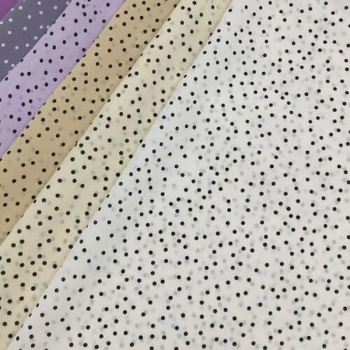DIY Sewing Small Dot Fabric Tissue Chiffon Dropping Breathable Skirt Shirt Scarf Ribbon Material