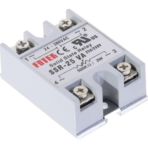 SSR Solid State Relay SSR-25VA 25A Relais Regulator 24-380VAC Output SSR 25VA Single Phase Solid State Relay
