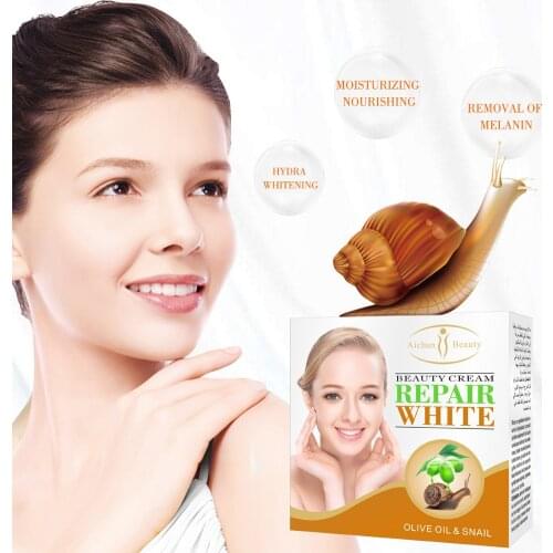 Skin Care Snail Cream Day Creams Moisturizers Korean Cosmetics Hyaluronic Acid Essence Whitening Anti Aging Wrinkle Face Cream
