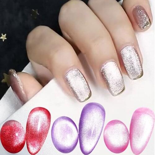 8ML 9D Cat Eye Nail Polish Cat Eye UV Gel Nail Art Manicure Crystal Magnetic Multicolor Soak Off Liquid Gel Nail Polish
