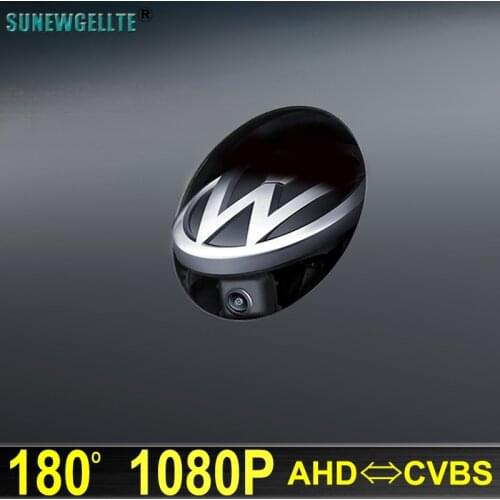 180° AHD 1080P Badge Flip Emblem car Rear View parking Camera For VW Golf Polo CC Beetle Magotan B6 B7L B8 EOS T-roc Lamando R