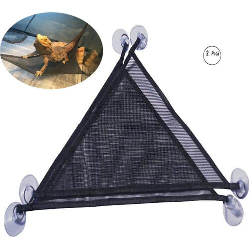 2 Pcs/Set Pet Hammock Mesh Sleeping Bed Swing Oxford Fabric Reptile Snake Lizard Climb Swing With Suction Cups