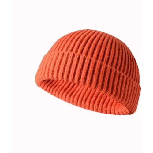 2020 Winter Warm Knitted Skullcap Casual Short Thread Hat Adult Men Beanie Knitted Beanie Elastic Hats Unisex