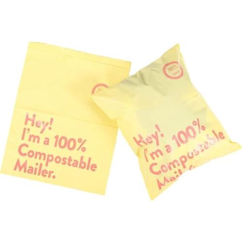 50pcs/Lot New 100% D2W Biodegradable Courier Bag Clothing Express Bag Eco Mailer Postal Bag Waterproof Packing Bag