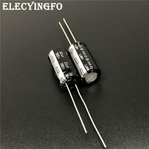 ELECYINGFO 10pcs/100pcs 22uF 160V22uf Panas NHG Series 10x20mm 160V22uF High Quality Aluminum Electrolytic Capacitor